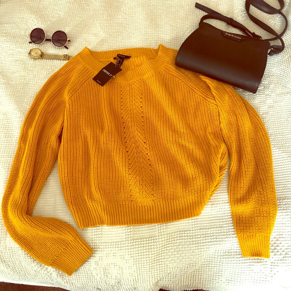 Forever 21 Crop Sweater New With Tags!!😁
